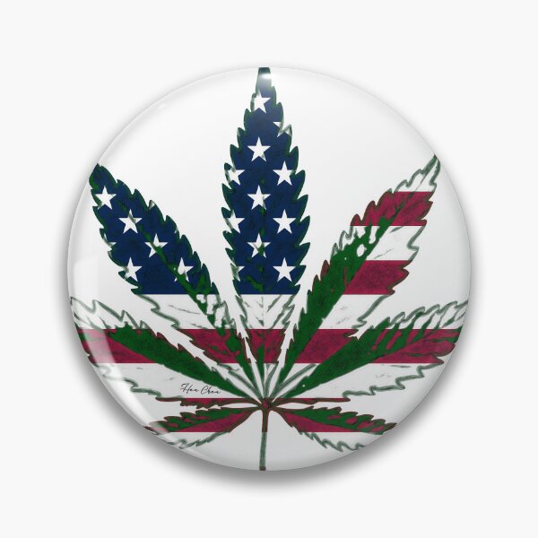 Item preview, USA Flag Marijuana designed and sold by Hen-C-Art.