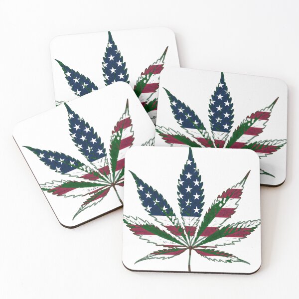 Item preview, USA Flag Marijuana designed and sold by Hen-C-Art.