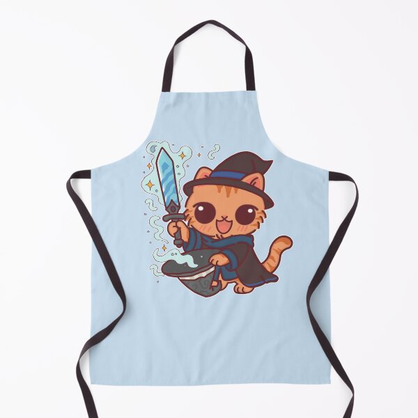 Item preview, Magic Cat with Sword - Cute Chibi Wizard Fantasy Art designed and sold by BGMeYou.