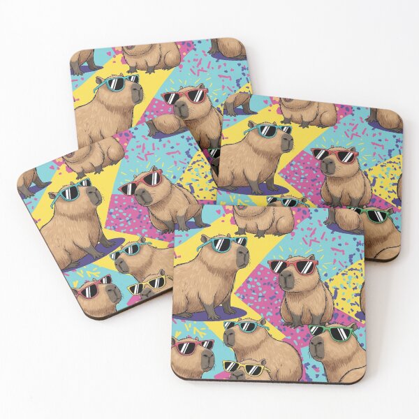 Item preview, Capybara Confetti Fiesta Background designed and sold by MythicPrompts.