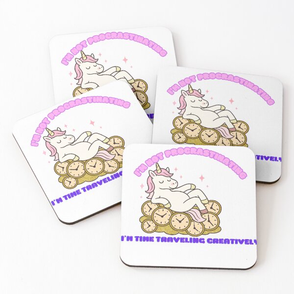Item preview, I’m Not Procrastinating, I’m Time Traveling Creatively Unicorn designed and sold by DataUnicorn.