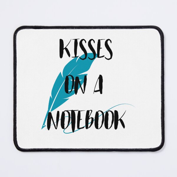 Item preview, KISSES ON A NOTEBOOK blue feather designed and sold by builditdefendit.
