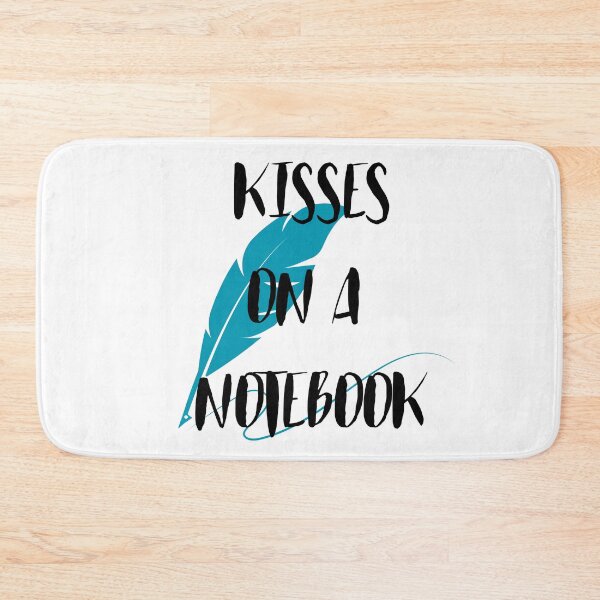 Item preview, KISSES ON A NOTEBOOK blue feather designed and sold by builditdefendit.