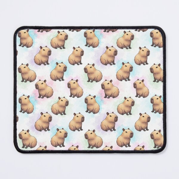 Item preview, Pastel Watercolor Capybara Pattern designed and sold by MythicPrompts.
