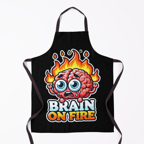 Item preview, Brain on Fire – Funny Overthinking Cartoon Design designed and sold by RowenaHicks.