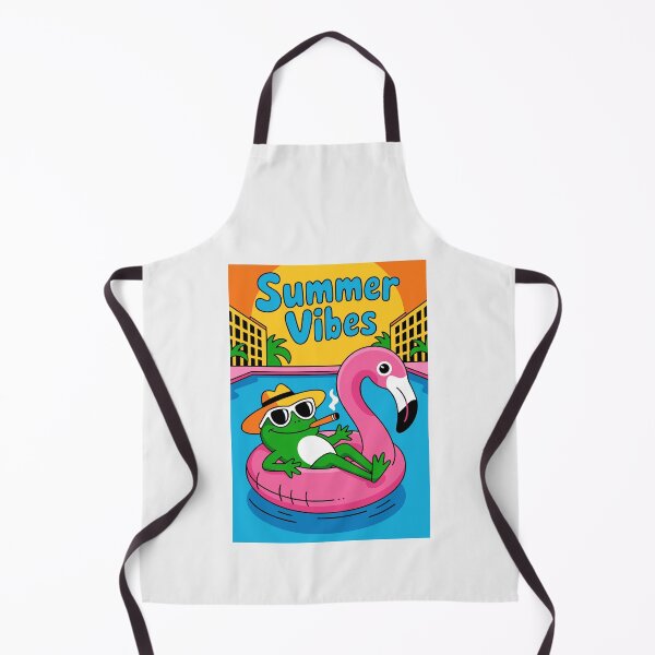 Item preview, Funny Miami Summer Vibes Frog – Pool Flamingo Party Design designed and sold by paulo silveira.