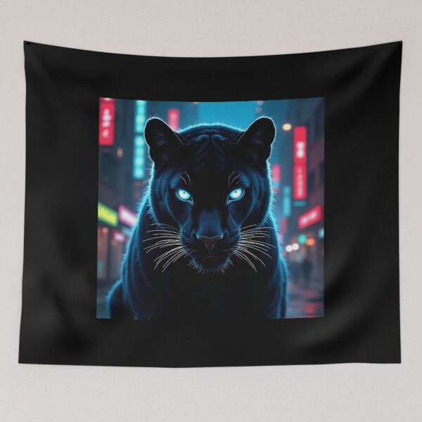 Item preview, Cyberpunk Panther – Neon Glitch Streetwear Design designed and sold by MOTAS FASHION .