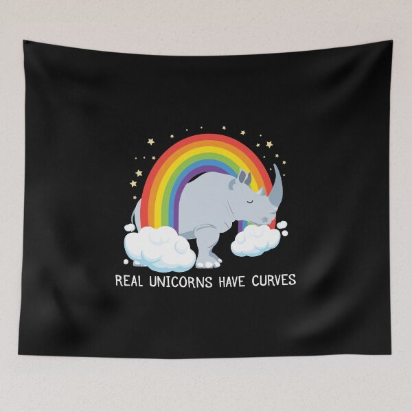 Item preview, Real Unicorns Have Curves designed and sold by anziehend.