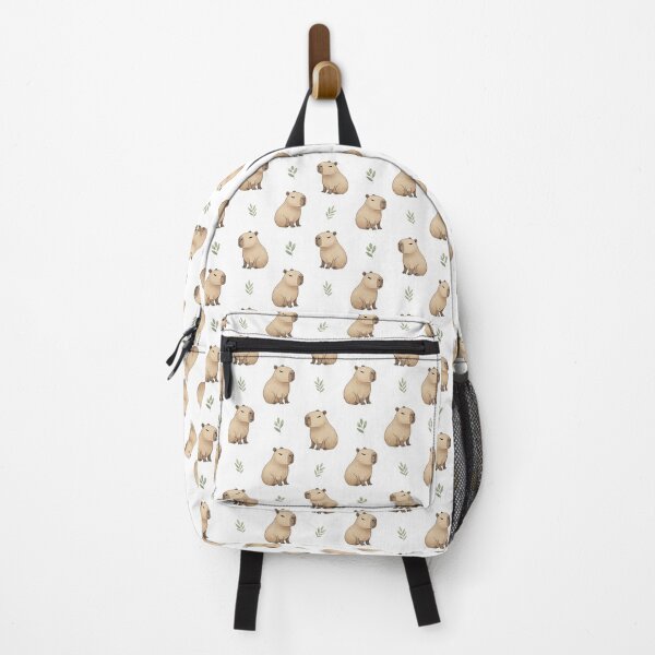 Item preview, Cute Leaf Capybara Pattern designed and sold by MythicPrompts.