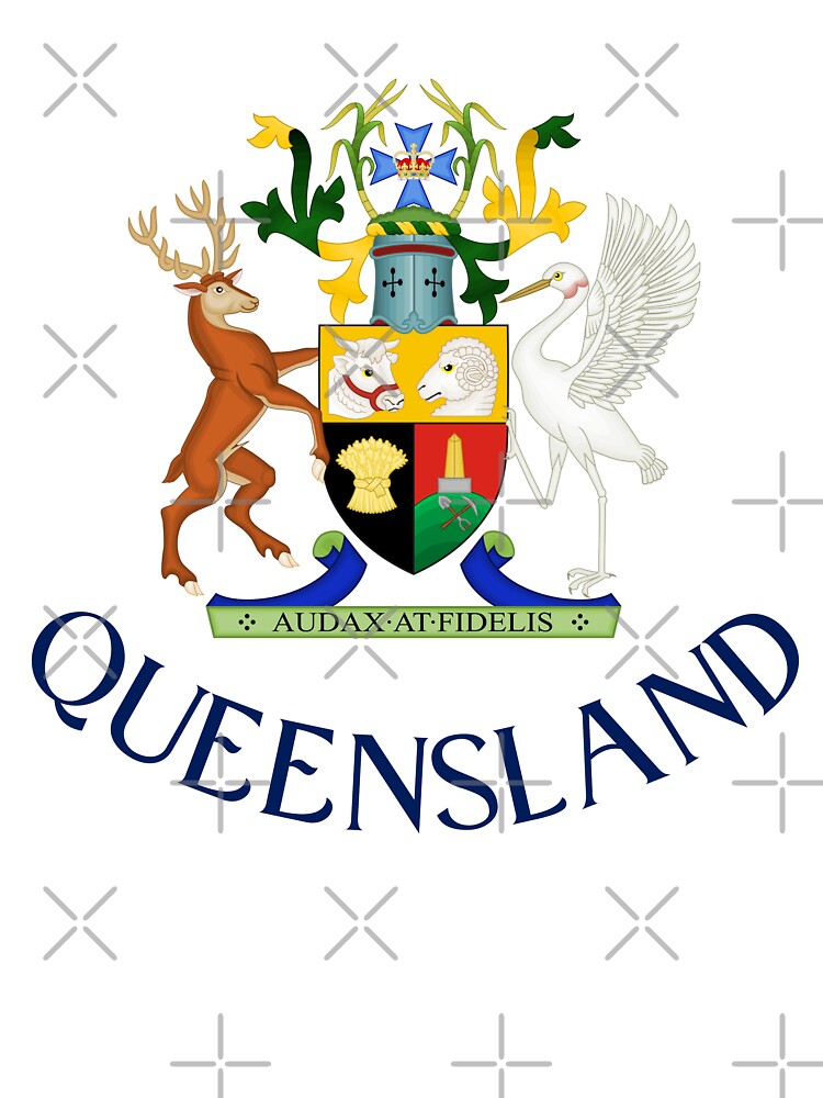 Thumbnail 2 of 2, Kids T-Shirt, Queensland Coat of Arms designed and sold by jeshands.
