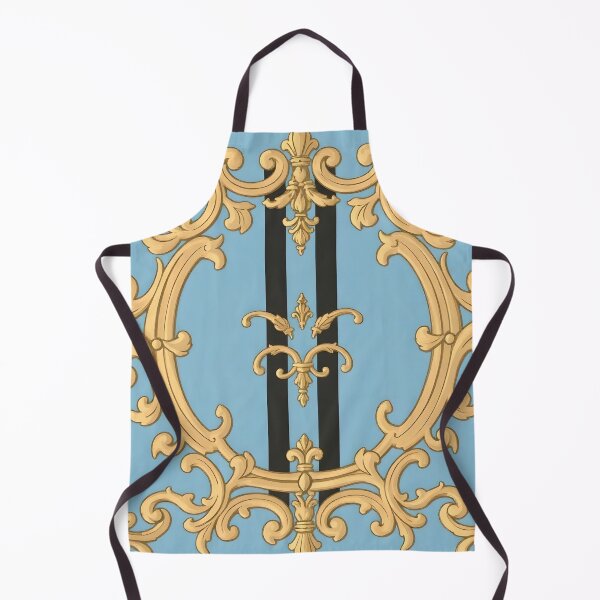 Item preview, Powder Blue & Black Striped Baroque designed and sold by DesignsByPrnces.