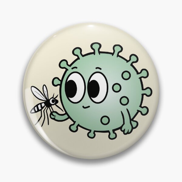 Item preview, Cute Virus - Mosquito borne (Zika, Dengue, WNV, etc) designed and sold by MicroMarket.