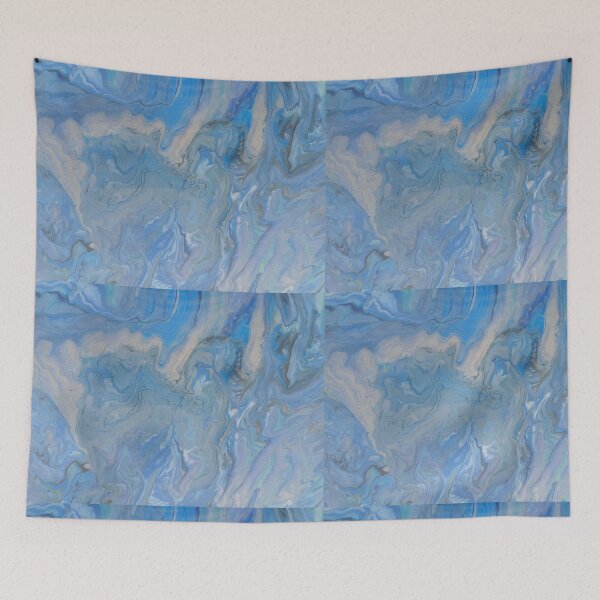 Item preview, Blue and silver and gold pour designed and sold by Cheryldixon.