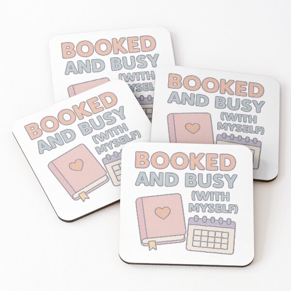 Item preview, Booked and Busy With Myself designed and sold by acupofcoffy.