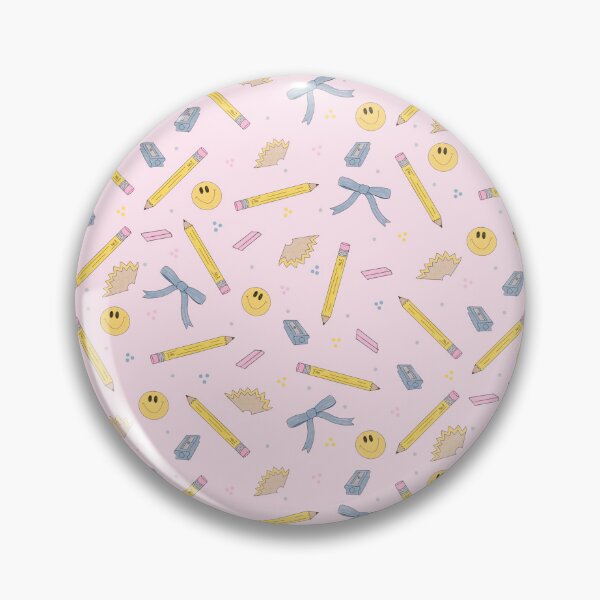 Item preview, Back to School- Dusty Blue Bows Pink Background designed and sold by Anna Katherine Lee.