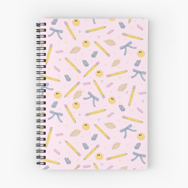 Item preview, Back to School- Dusty Blue Bows Pink Background designed and sold by Anna Katherine Lee.