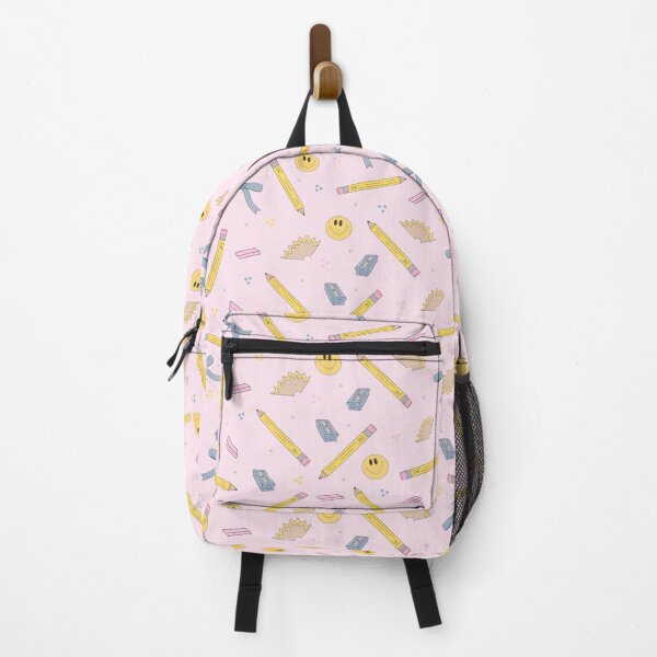 Item preview, Back to School- Dusty Blue Bows Pink Background designed and sold by Anna Katherine Lee.