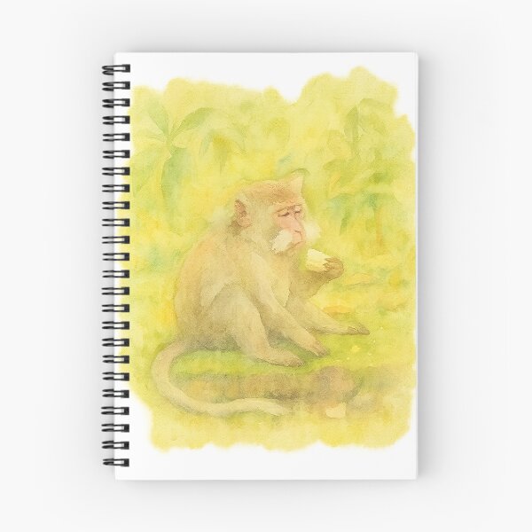 Item preview, Peaceful Monkey Having a Snack designed and sold by TikiTikiTinies.