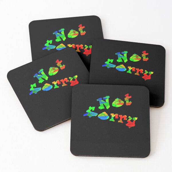 Item preview, Not Sorry in green blue red designed and sold by AndreasSteinweg.