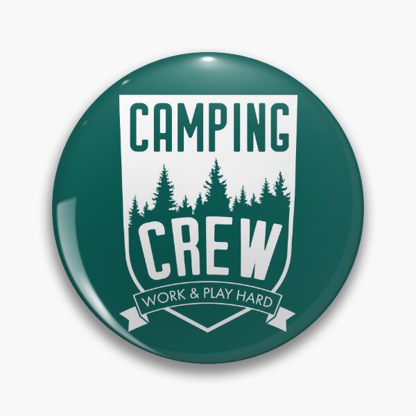 Item preview, Camping Crew - Work hard, play hard designed and sold by Underground Craft Club.