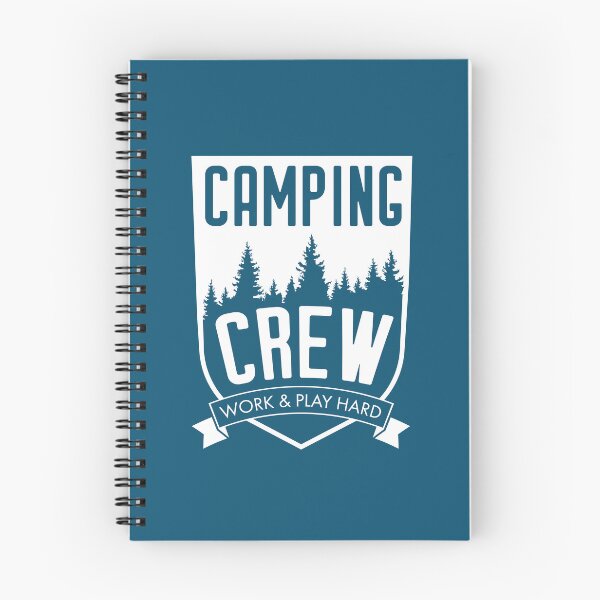 Item preview, Camping Crew - Work hard, play hard designed and sold by Underground Craft Club.
