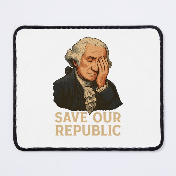 Item preview, Save Our Republic George Washington Facepalm Protest designed and sold by The Junto Shop.