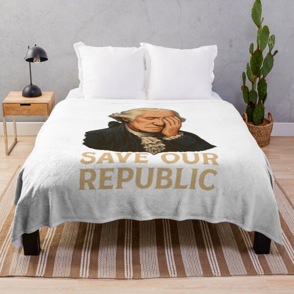 Item preview, Save Our Republic George Washington Facepalm Protest designed and sold by The Junto Shop.