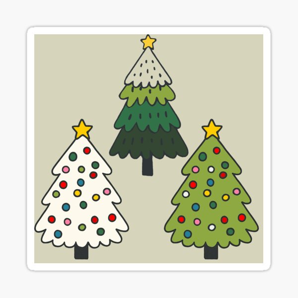 Artikel-Vorschau von Fröhliche kleine Weihnachtsbäume, designt und verkauft von Loomandlorebyh.