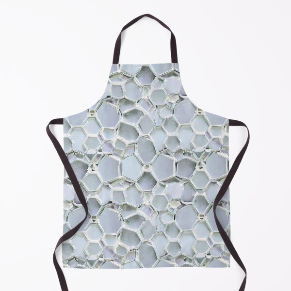 Item preview, Silver and White Freeform Honeycomb Faceted designed and sold by RoomShiners.