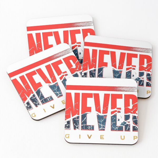 Item preview, Motivational T-Shirt : Never Give Up Saying, Inspirational Quote for Perseverance & Strength designed and sold by DragonPrint.