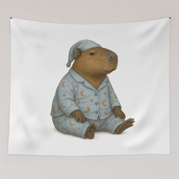 Item preview, Capybara in a pijama designed and sold by Capybarastore_77.