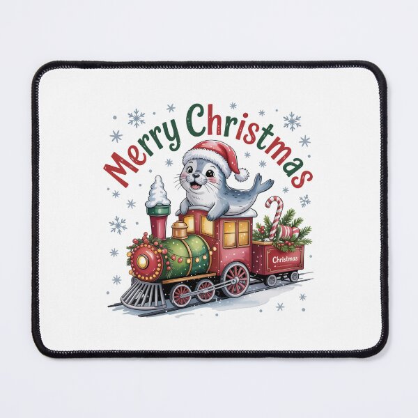 Item preview, christmas seal on train  designed and sold by jkrphoto.