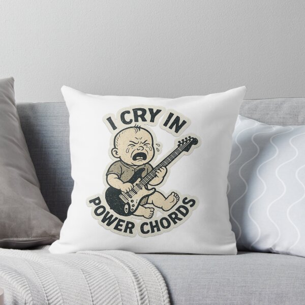 Item preview, I Cry In Power Chords Baby Art designed and sold by Trendy Sticker & Merch Collection - Express Yourself.