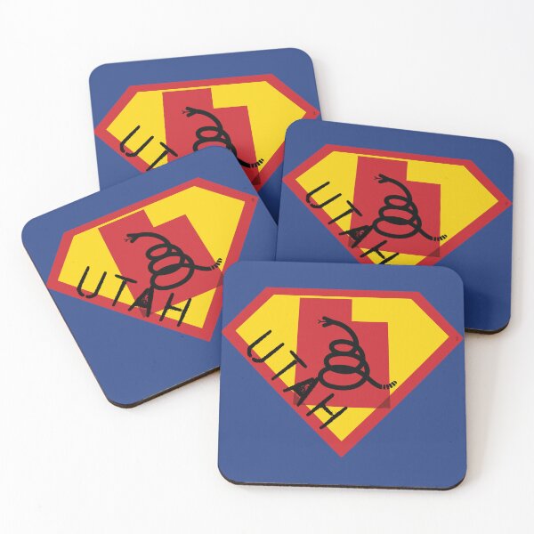 Item preview, UTAHN SHIELD - Freedom Is The Superpower - Modern Gadsden Snake Flag - Dont Tread On Me SUPERHERO UTAH spellout design designed and sold by pelagio.