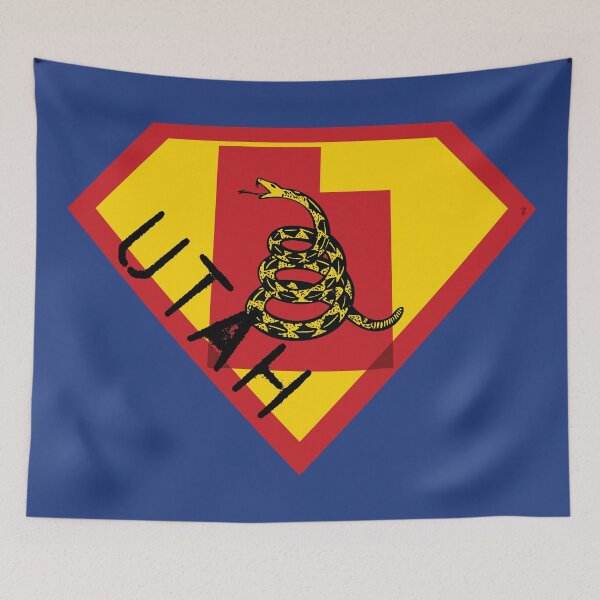 Item preview, UTAHN  SHIELD - Freedom Is The Superpower -  Gadsden Snake Flag - Dont Tread On Me SUPERHERO UTAH spellout design designed and sold by pelagio.