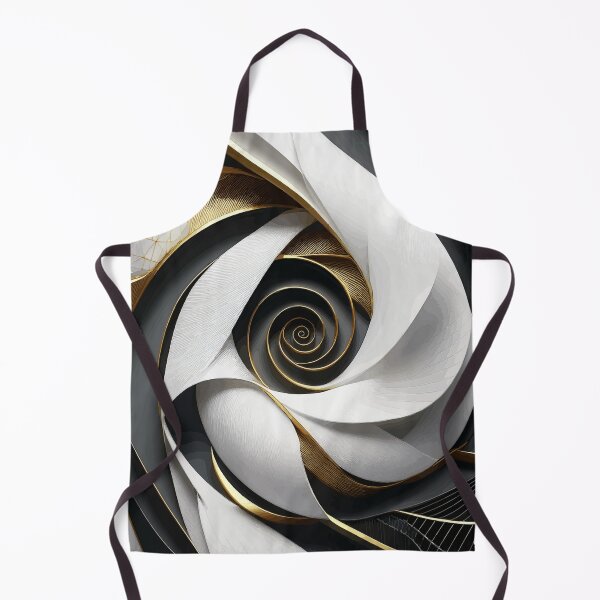 Item preview,  White Black Gold Abstract 13 designed and sold by Vicky Brago-Mitchell®.
