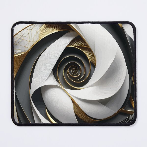 Item preview,  White Black Gold Abstract 13 designed and sold by Vicky Brago-Mitchell®.