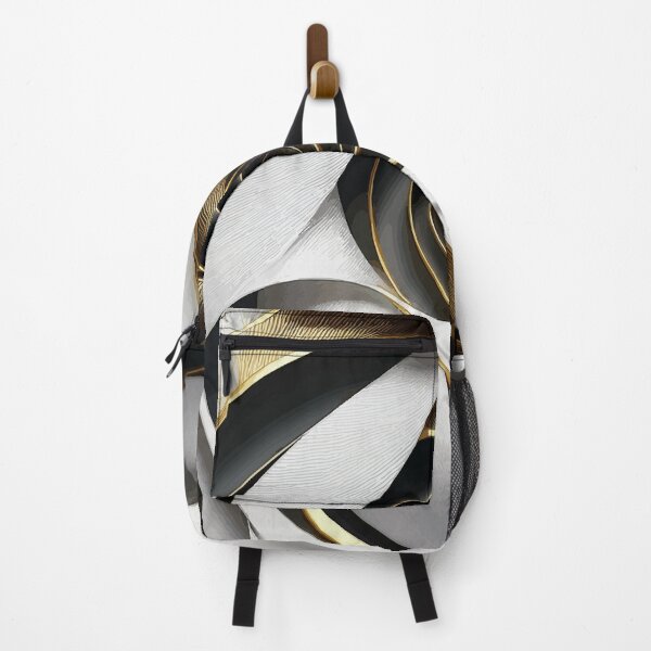 Item preview, White Black Gold Abstract 13 designed and sold by Vicky Brago-Mitchell®.