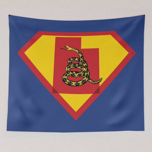 Item preview, UTAHN  SHIELD - Freedom Is The Superpower -  Gadsden Snake Flag - Dont Tread On Me SUPERHERO UTAH  design designed and sold by pelagio.