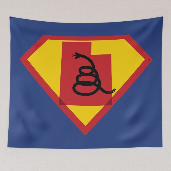 Item preview, UTAHN  Shield - Freedom Is The Superpower - Modern Gadsden Snake Flag - Dont Tread On Me SUPERHERO UTAH  design designed and sold by pelagio.