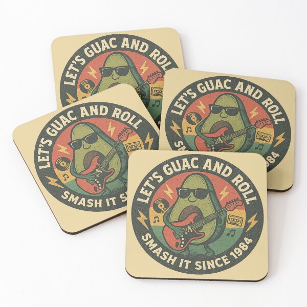 Item preview, Let's Guac & Roll Rockstar Guacamole  designed and sold by Pun&Done.