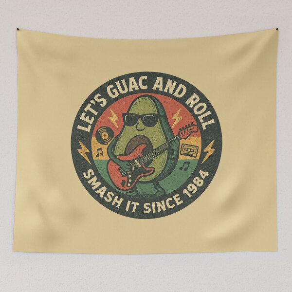 Item preview, Let's Guac & Roll Rockstar Guacamole  designed and sold by Pun&Done.