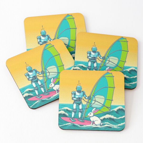 Item preview, robot and cute bunny designed and sold by Dogandesighn.