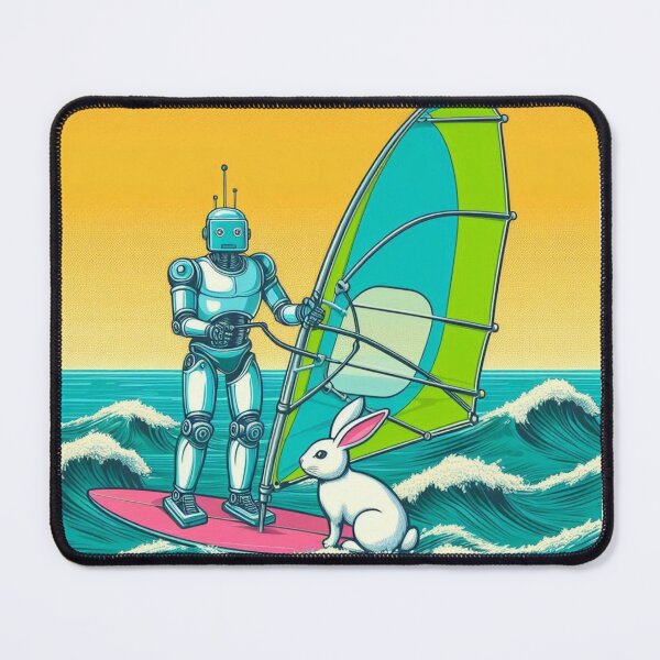 Item preview, robot and cute bunny designed and sold by Dogandesighn.