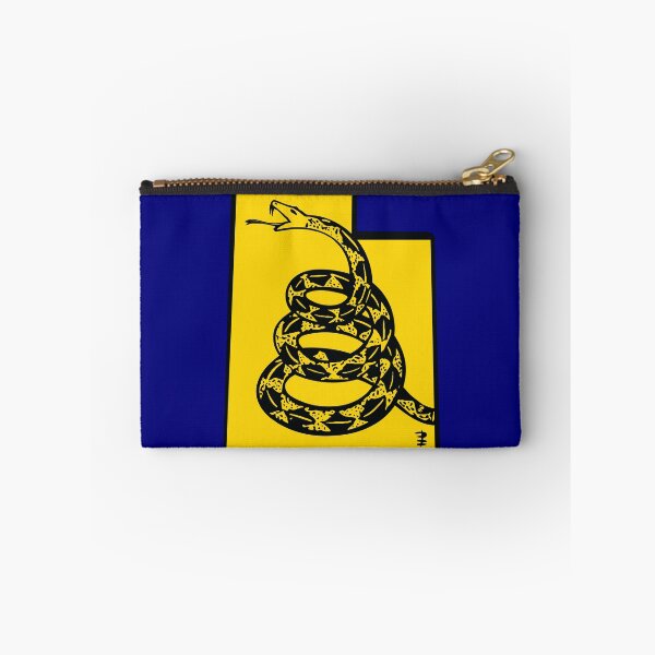 Item preview, UTAHN   - Libertarian - Don't Tread On Me Gadsden Snake on  UTAHMap on Blue default background, #020279  designed and sold by pelagio.