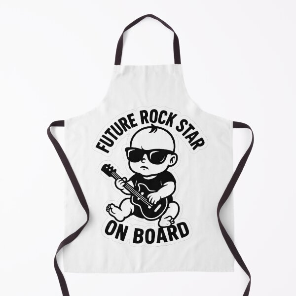 Item preview, Future Rock Star On Board Baby Sticker Art designed and sold by Trendy Sticker & Merch Collection - Express Yourself.