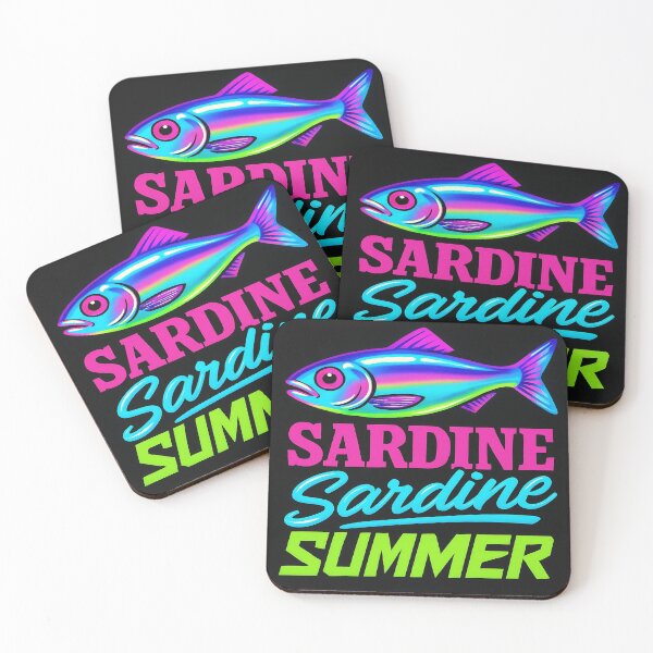 Item preview, Sardine Summer designed and sold by POD DYNASTY | Original Print On Demand T-Shirt Graphics.
