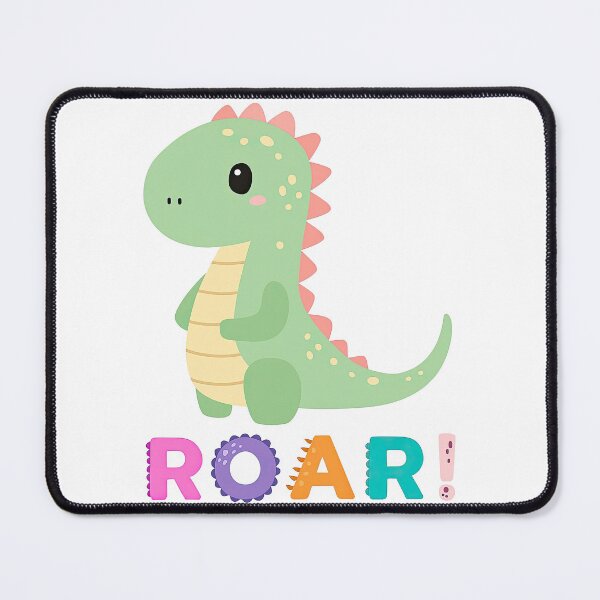 Item preview, Cute Green Dinosaur Roar Kids Cartoon Design designed and sold by ArtfulWeave.