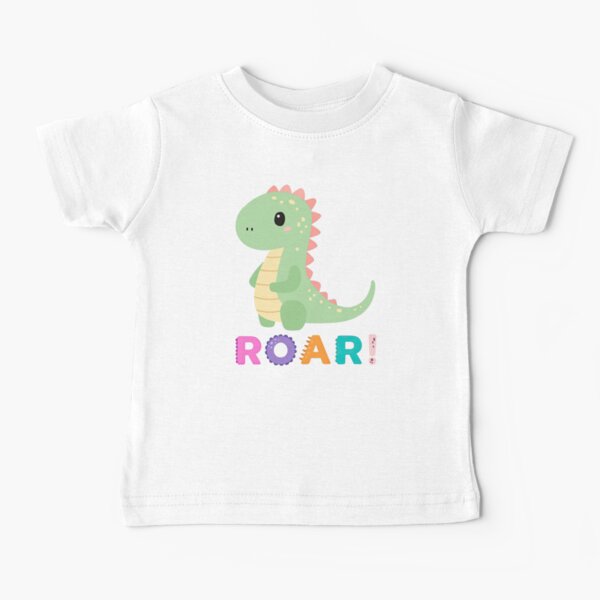 Item preview, Cute Green Dinosaur Roar Kids Cartoon Design designed and sold by ArtfulWeave.