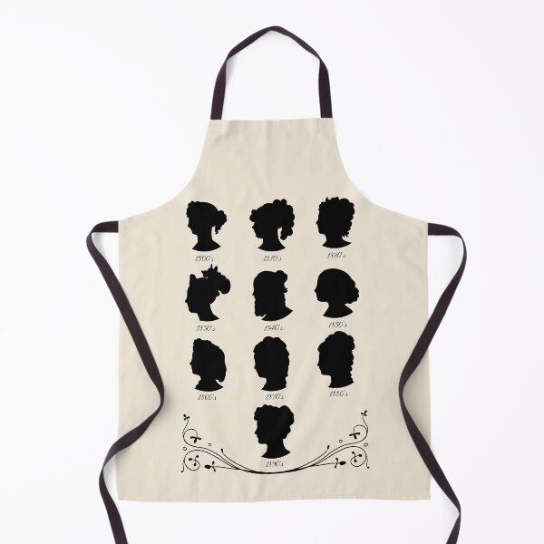 Artikelvorschau, Frisuren-Silhouetten-Kunstwerk des 19. Jahrhunderts entworfen und verkauft von MariOyama.